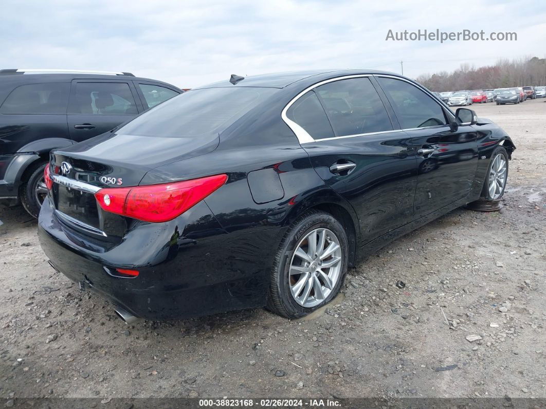 2016 Infiniti Q50 3.0t Premium Черный vin: JN1EV7APXGM304115