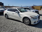 2016 Infiniti Q50 Premium White vin: JN1EV7APXGM305846