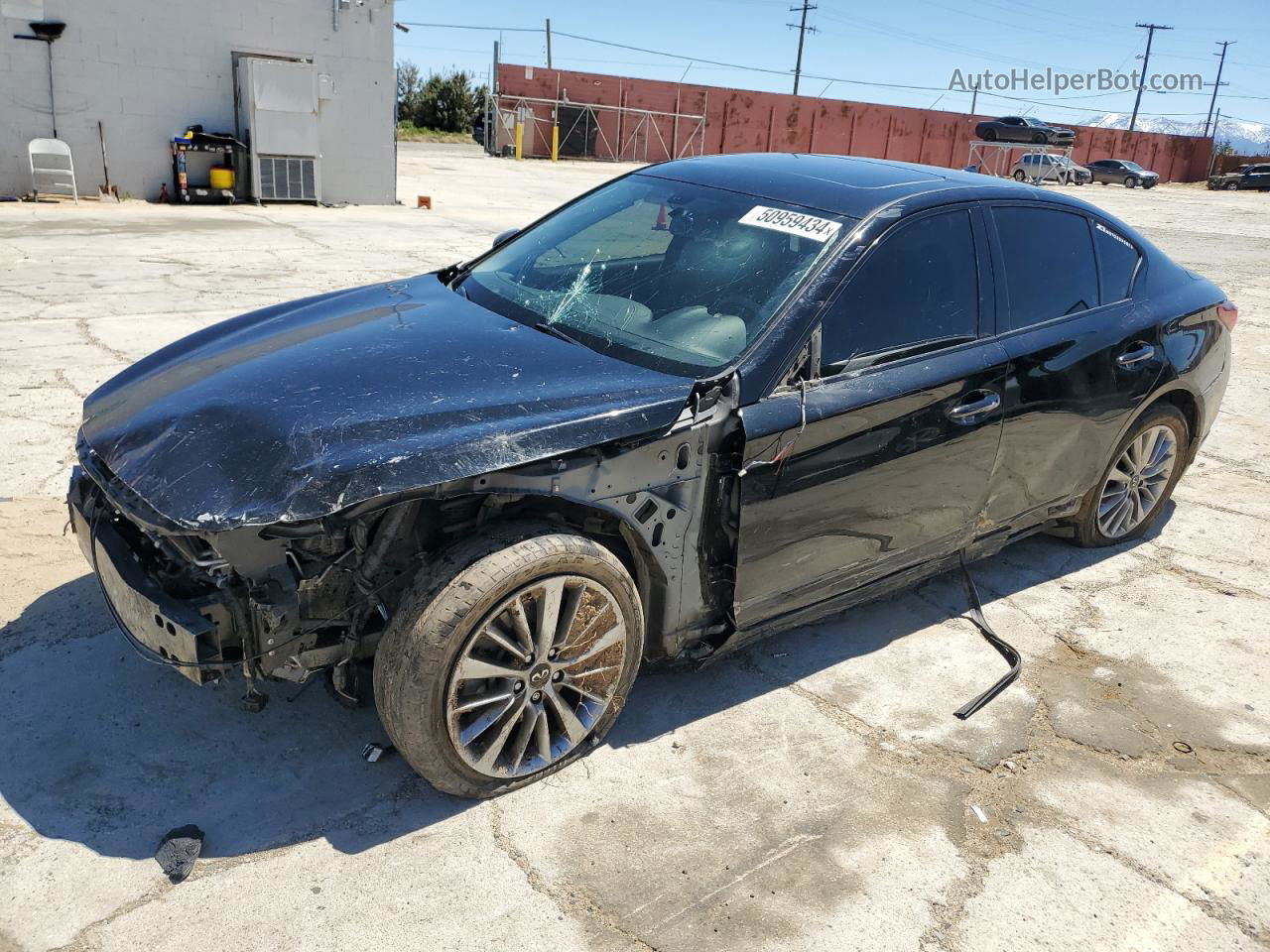 2018 Infiniti Q50 Luxe Black vin: JN1EV7APXJM354391