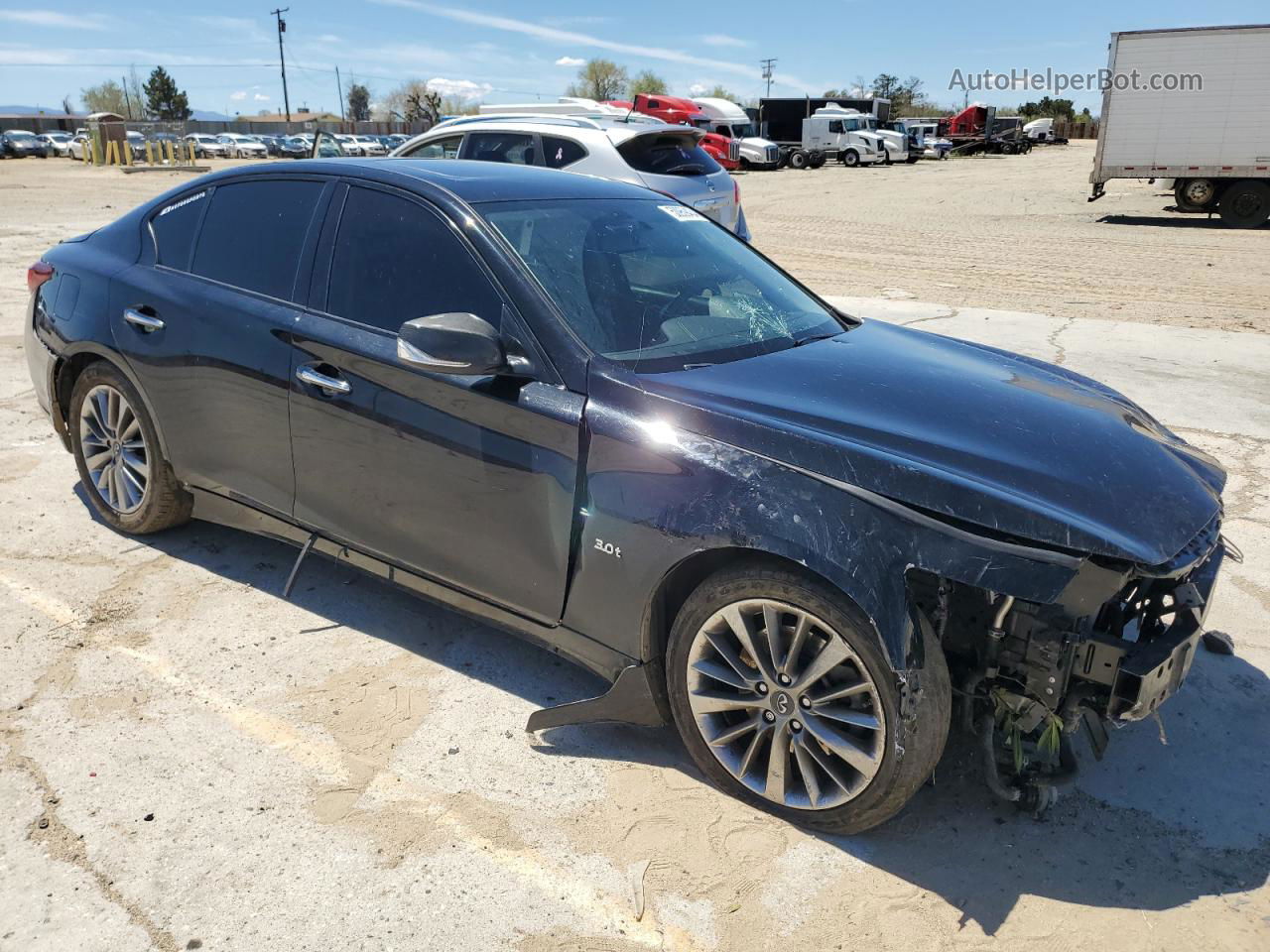 2018 Infiniti Q50 Luxe Black vin: JN1EV7APXJM354391