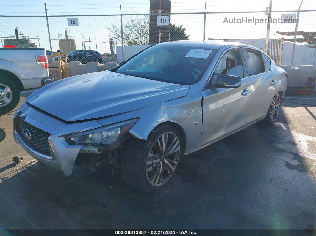 2018 Infiniti Q50 3.0t Sport Silver vin: JN1EV7APXJM354813