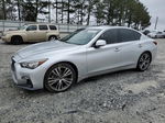 2018 Infiniti Q50 Luxe Silver vin: JN1EV7APXJM355363