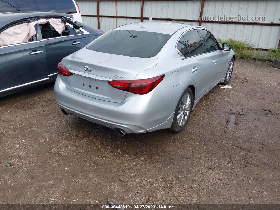 2018 Infiniti Q50 3.0t Luxe Серебряный vin: JN1EV7APXJM361003