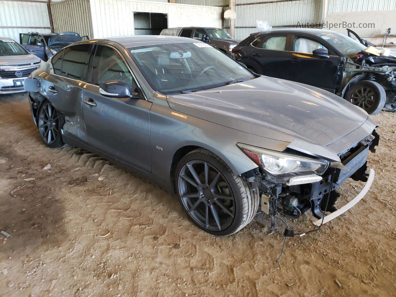 2018 Infiniti Q50 Luxe Blue vin: JN1EV7APXJM364435