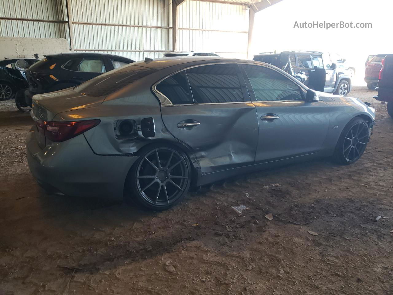 2018 Infiniti Q50 Luxe Blue vin: JN1EV7APXJM364435