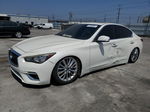 2018 Infiniti Q50 Luxe White vin: JN1EV7APXJM364516