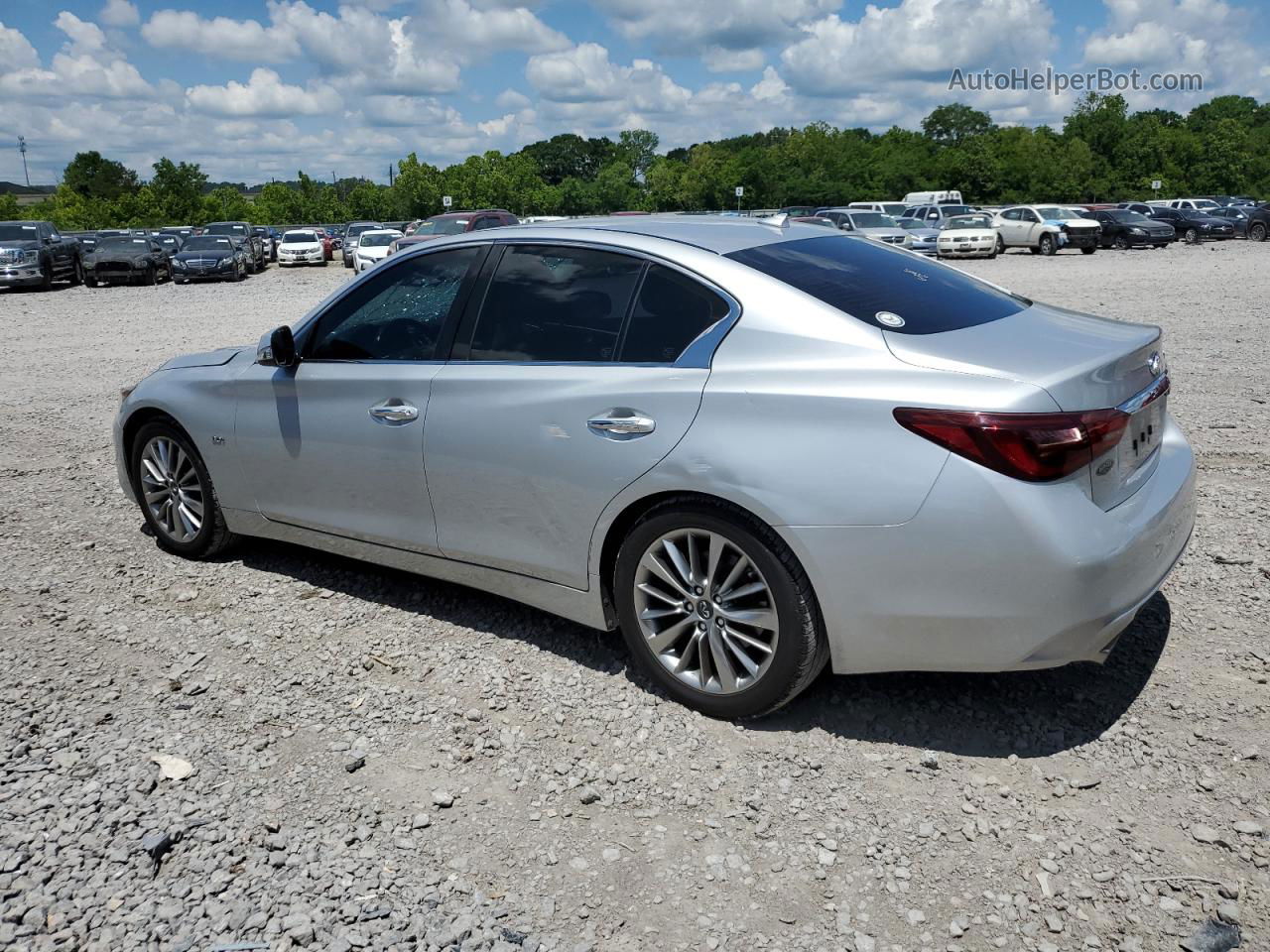 2018 Infiniti Q50 Luxe Silver vin: JN1EV7APXJM591656