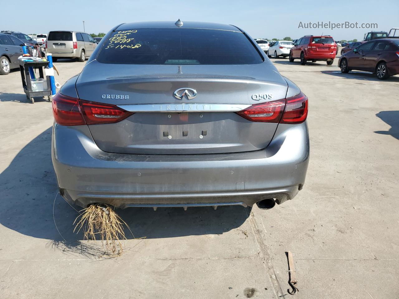 2019 Infiniti Q50 Luxe Gray vin: JN1EV7APXKM513654