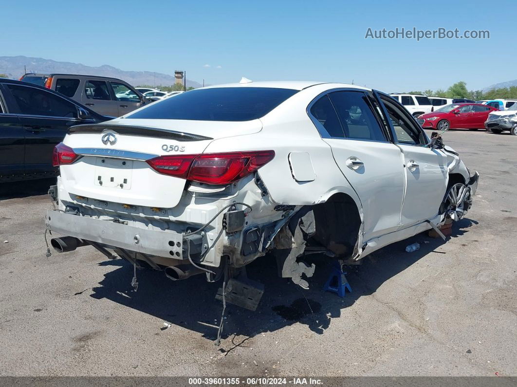 2019 Infiniti Q50 3.0t Sport White vin: JN1EV7APXKM513735