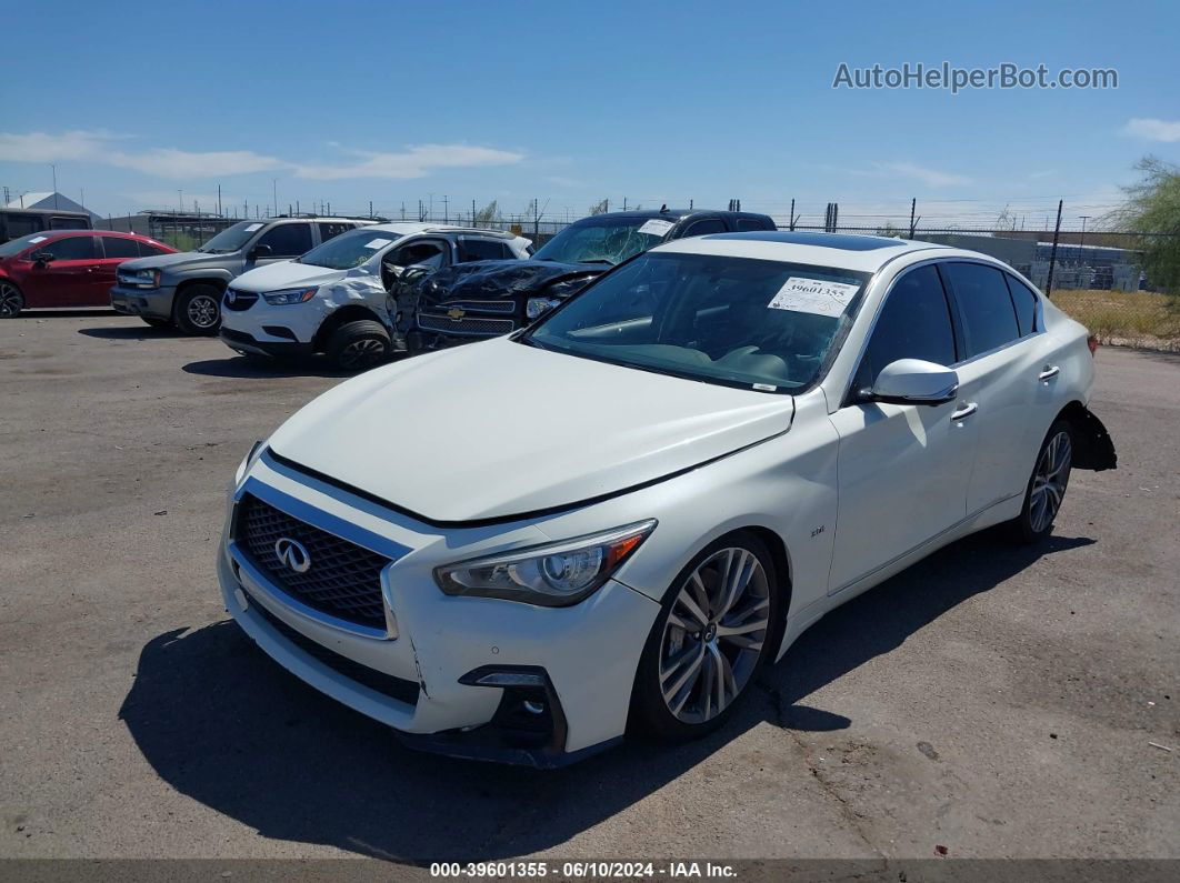 2019 Infiniti Q50 3.0t Sport White vin: JN1EV7APXKM513735