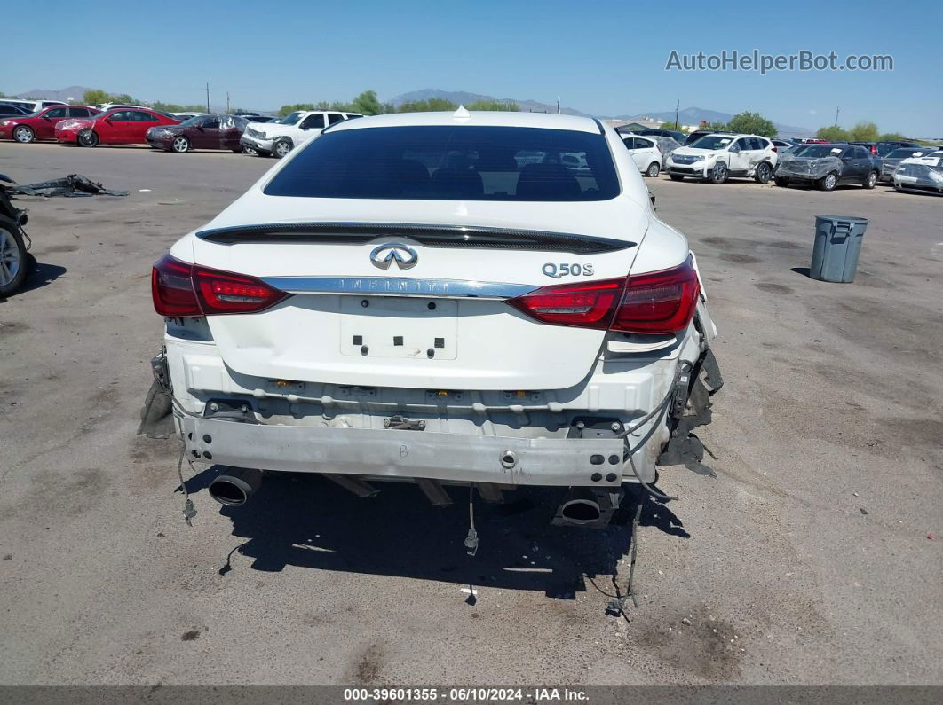 2019 Infiniti Q50 3.0t Sport White vin: JN1EV7APXKM513735