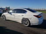 2019 Infiniti Q50 Luxe White vin: JN1EV7APXKM513959