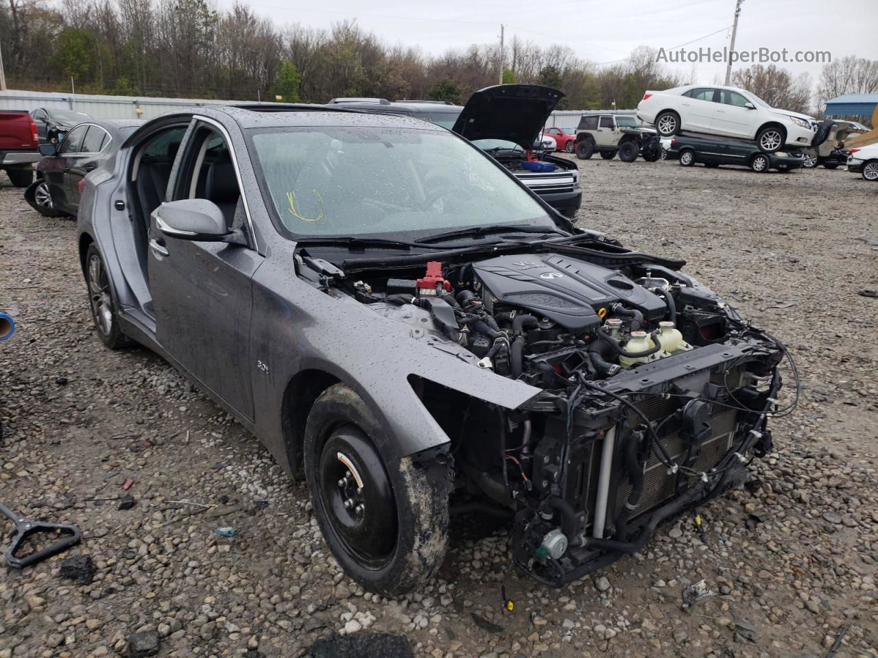 2019 Infiniti Q50 Luxe Gray vin: JN1EV7APXKM515856