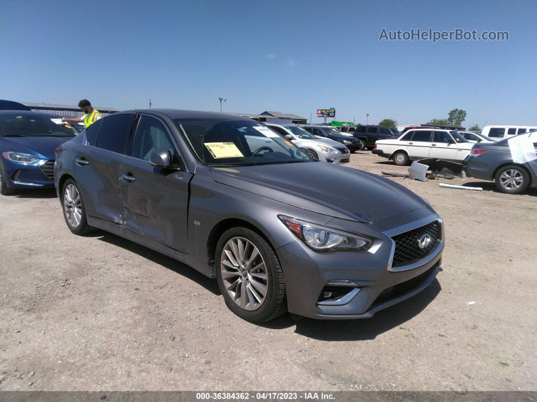 2019 Infiniti Q50 3.0t Luxe Gray vin: JN1EV7APXKM517736