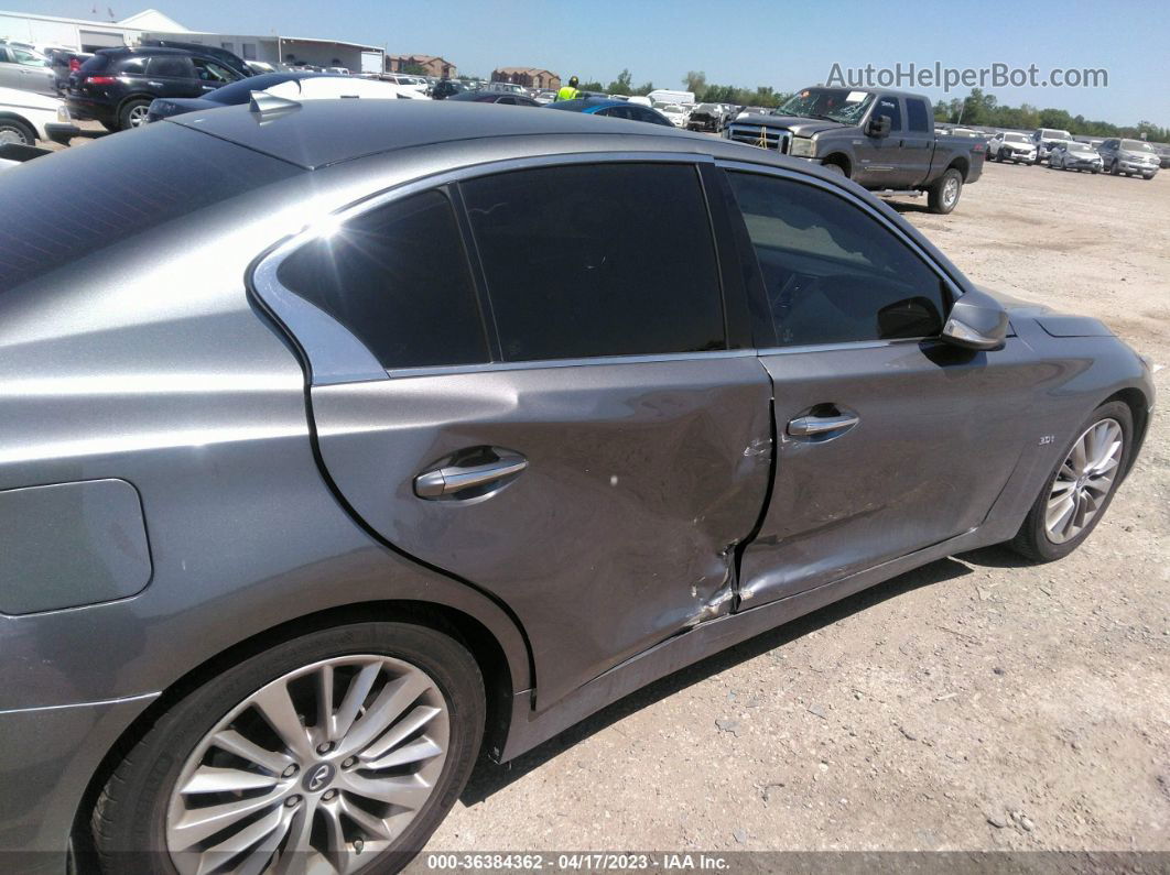 2019 Infiniti Q50 3.0t Luxe Gray vin: JN1EV7APXKM517736