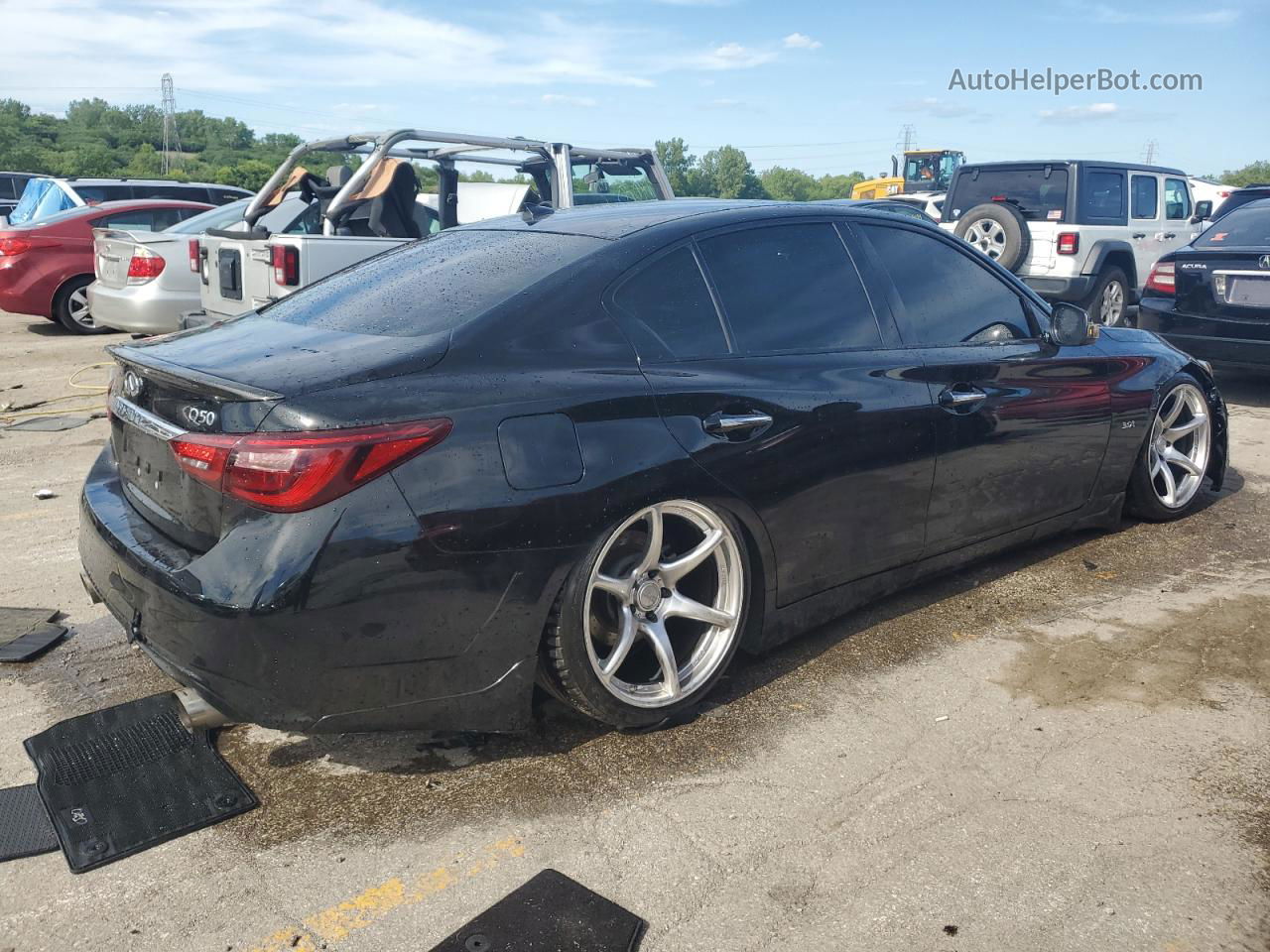 2019 Infiniti Q50 Luxe Black vin: JN1EV7APXKM518062