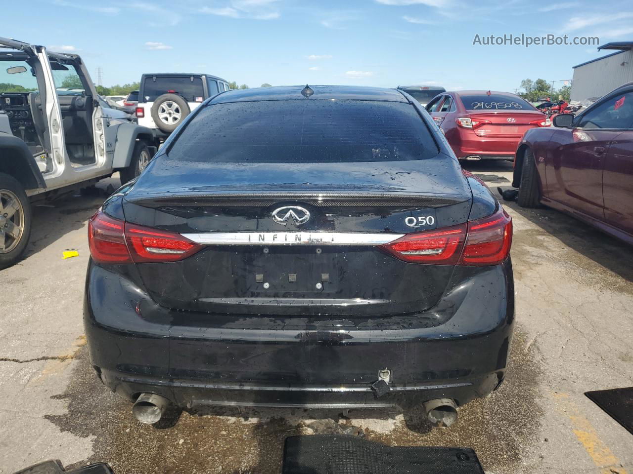 2019 Infiniti Q50 Luxe Black vin: JN1EV7APXKM518062