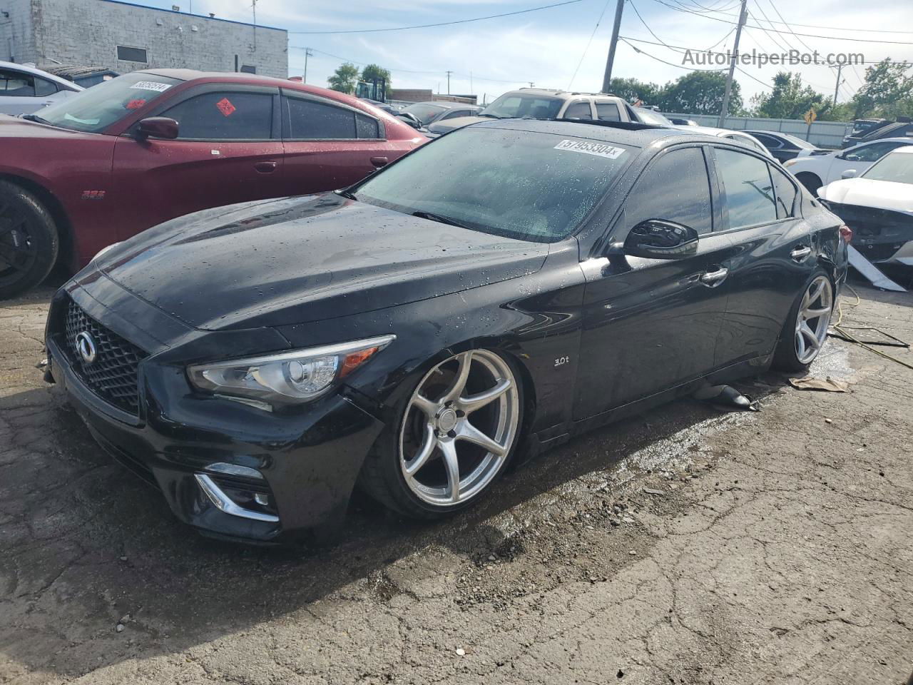 2019 Infiniti Q50 Luxe Black vin: JN1EV7APXKM518062