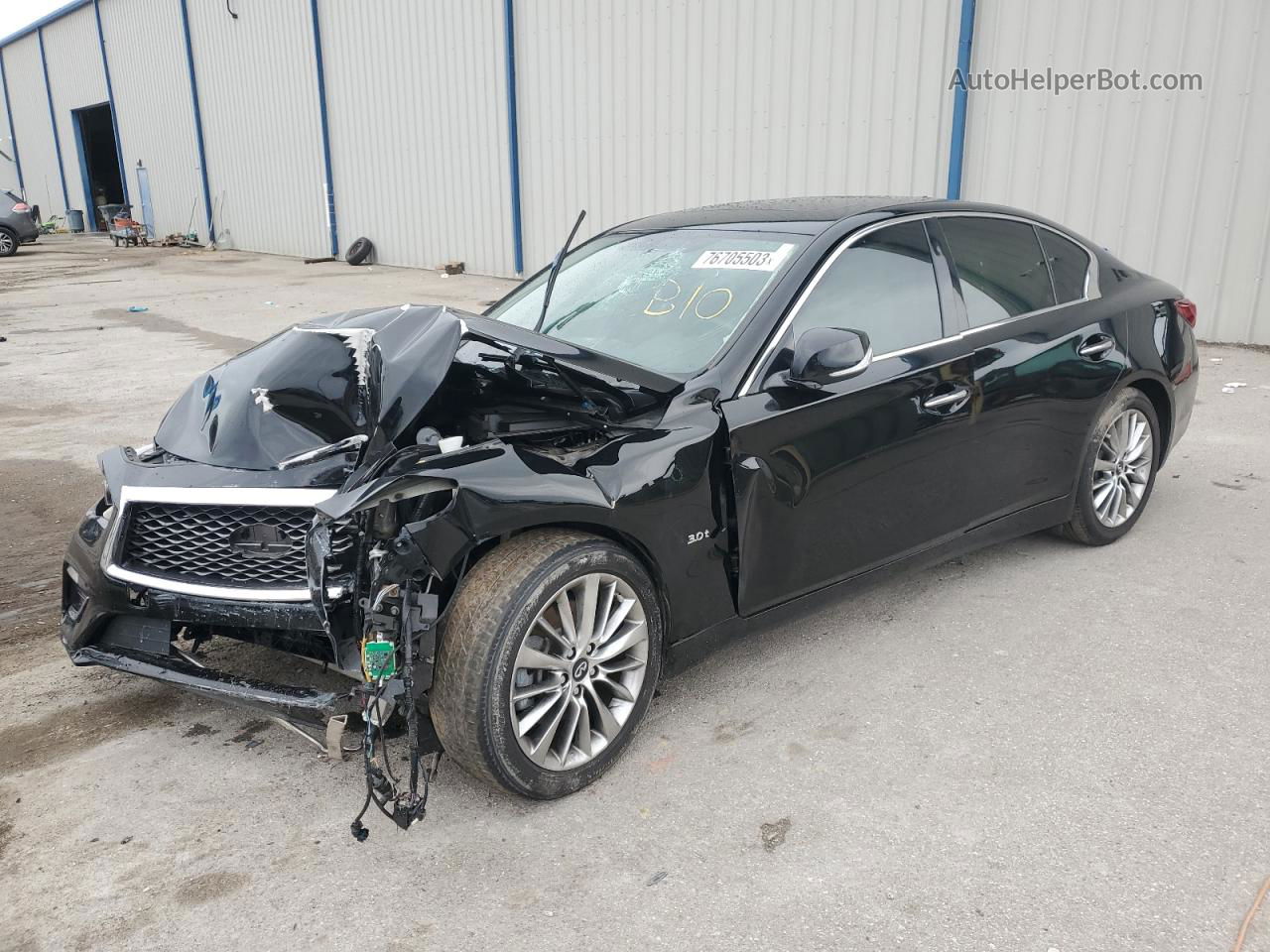 2019 Infiniti Q50 Luxe Silver vin: JN1EV7APXKM518949