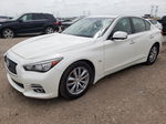 2016 Infiniti Q50 Premium White vin: JN1EV7AR0GM340347