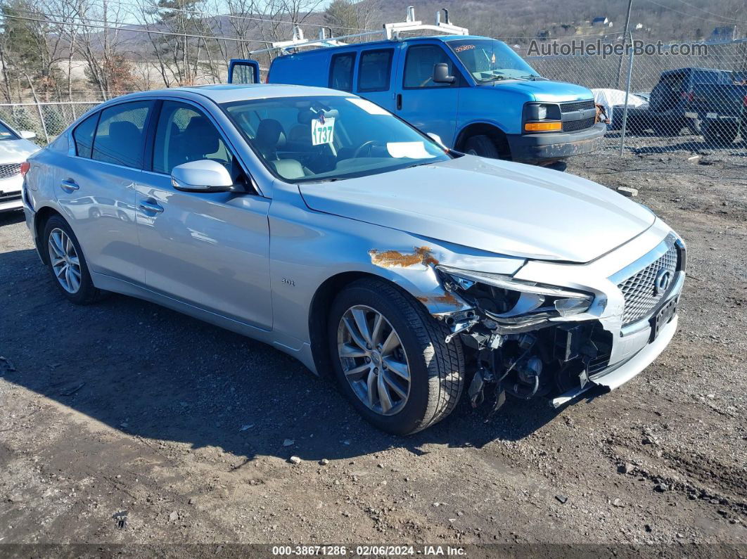 2016 Infiniti Q50 3.0t Premium Серебряный vin: JN1EV7AR0GM341109