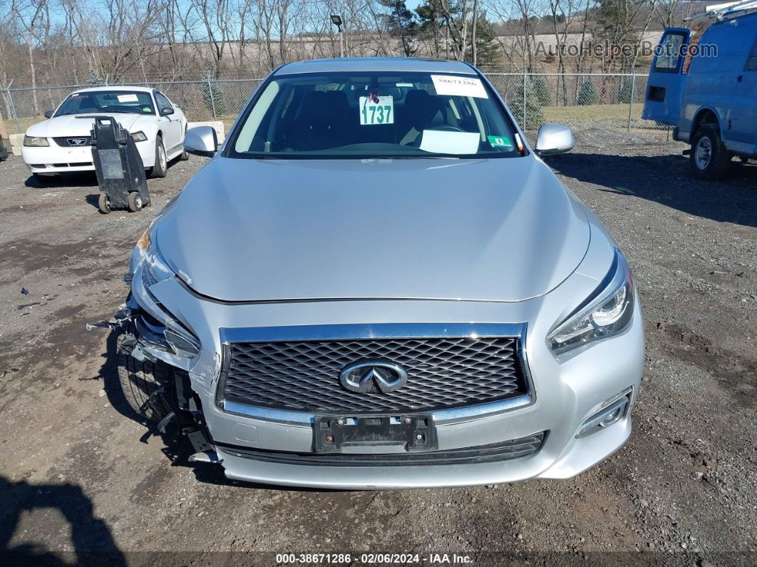 2016 Infiniti Q50 3.0t Premium Серебряный vin: JN1EV7AR0GM341109