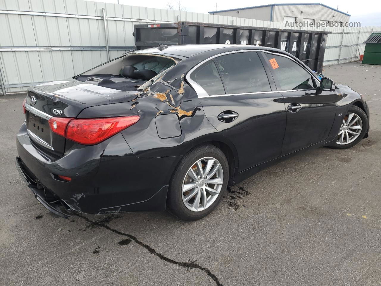 2016 Infiniti Q50 Premium Black vin: JN1EV7AR0GM341580