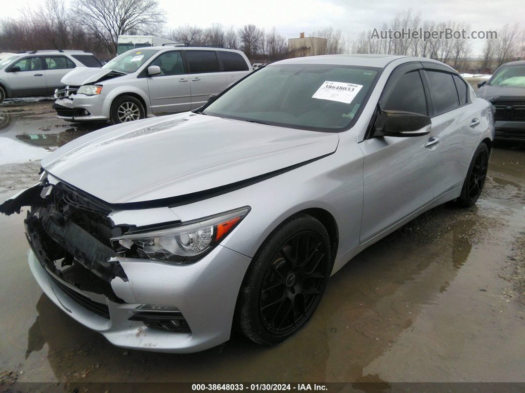 2016 Infiniti Q50 3.0t Premium Silver vin: JN1EV7AR0GM344995