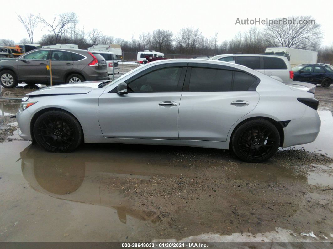 2016 Infiniti Q50 3.0t Premium Серебряный vin: JN1EV7AR0GM344995