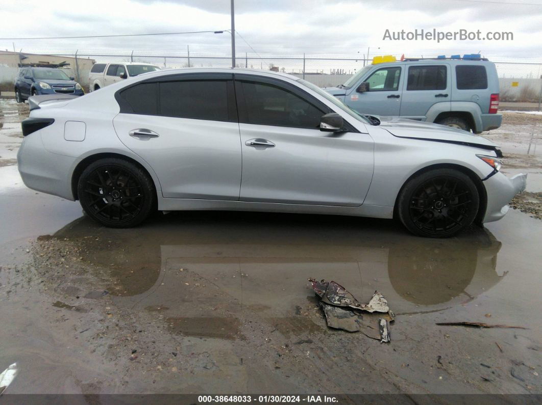 2016 Infiniti Q50 3.0t Premium Серебряный vin: JN1EV7AR0GM344995