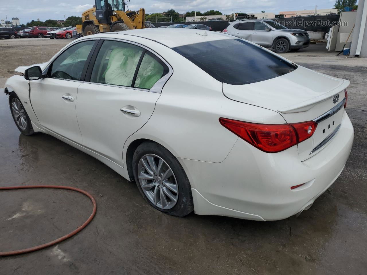 2016 Infiniti Q50 Premium White vin: JN1EV7AR0GM345032