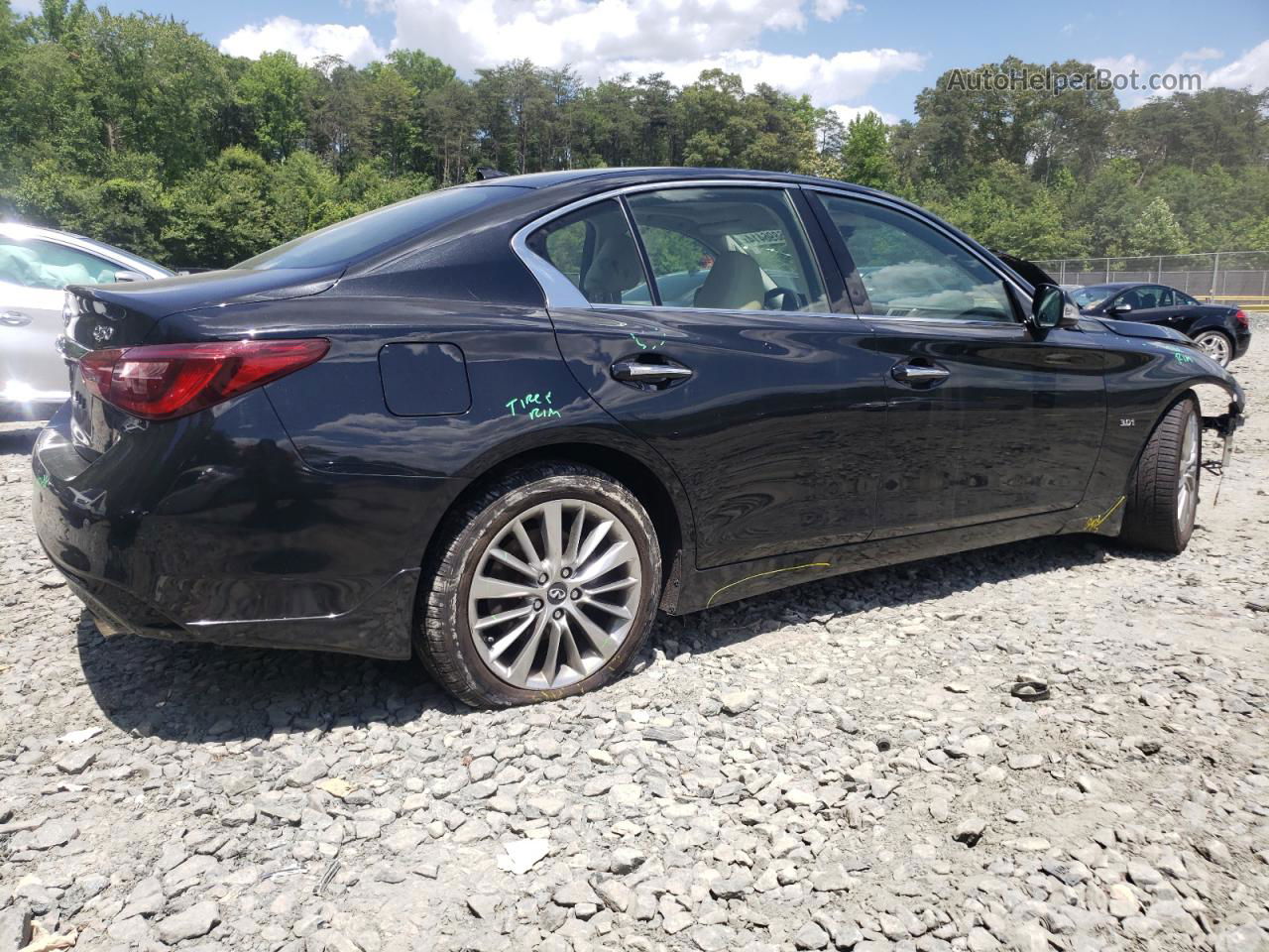 2018 Infiniti Q50 Luxe Black vin: JN1EV7AR0JM430234