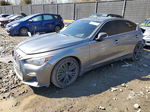 2018 Infiniti Q50 Luxe Gray vin: JN1EV7AR0JM434638