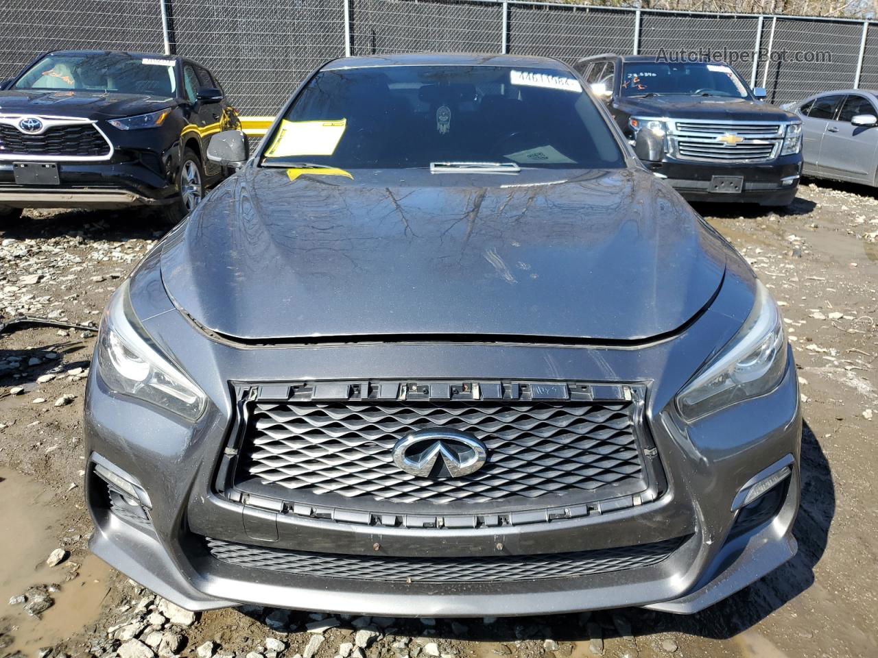 2018 Infiniti Q50 Luxe Gray vin: JN1EV7AR0JM434638