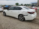 2018 Infiniti Q50 Luxe Белый vin: JN1EV7AR0JM436079