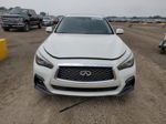 2018 Infiniti Q50 Luxe White vin: JN1EV7AR0JM436079