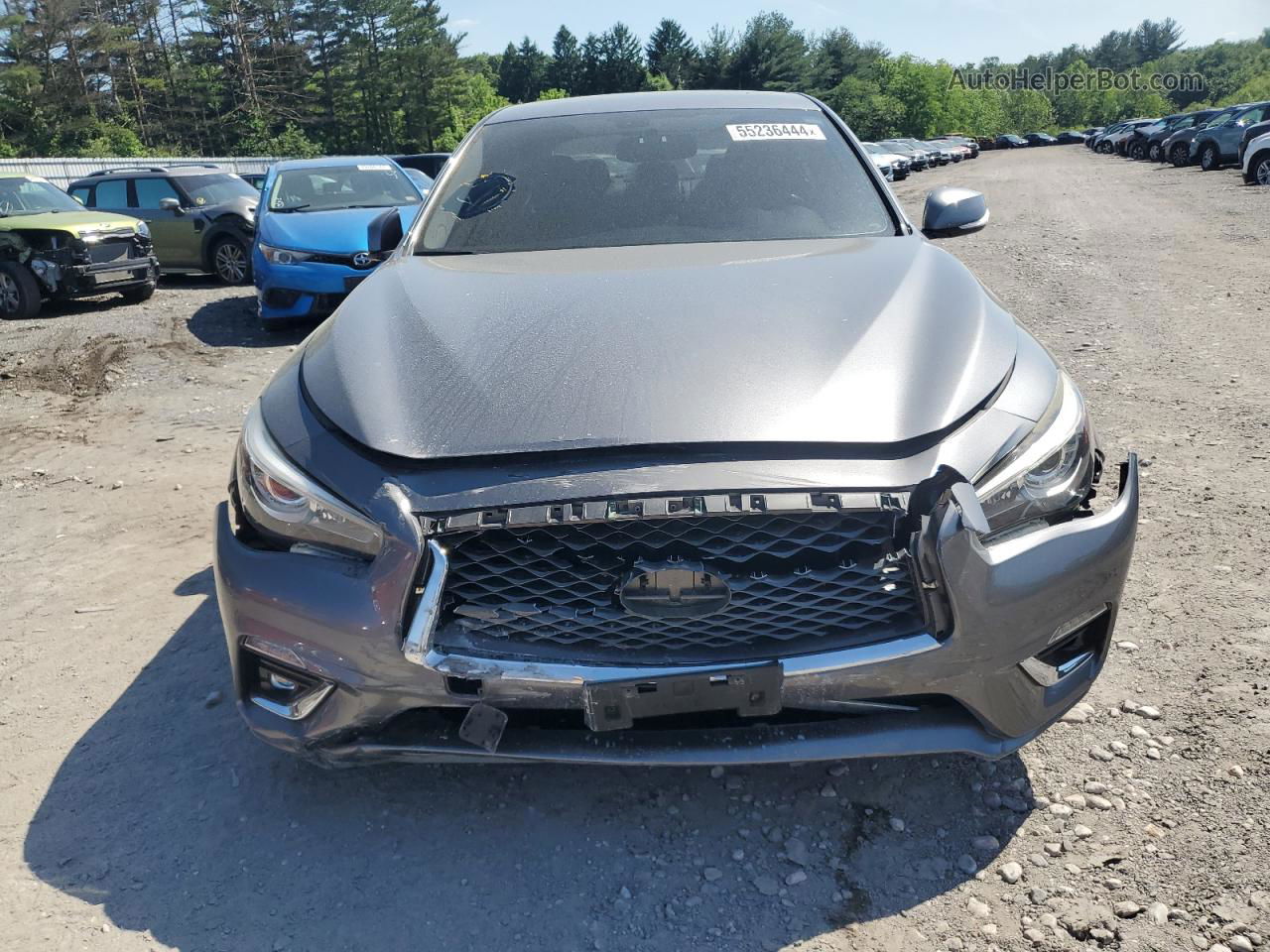 2018 Infiniti Q50 Luxe Gray vin: JN1EV7AR0JM437717