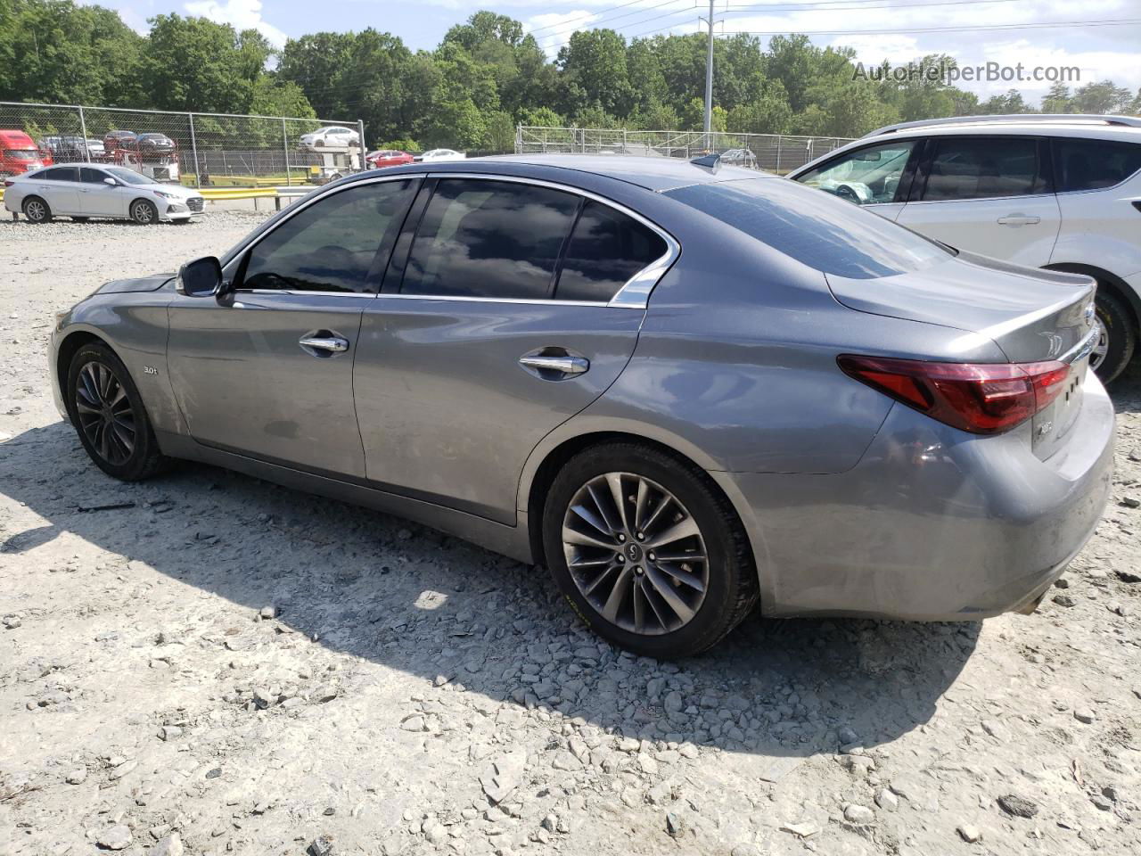 2018 Infiniti Q50 Luxe Gray vin: JN1EV7AR0JM441086