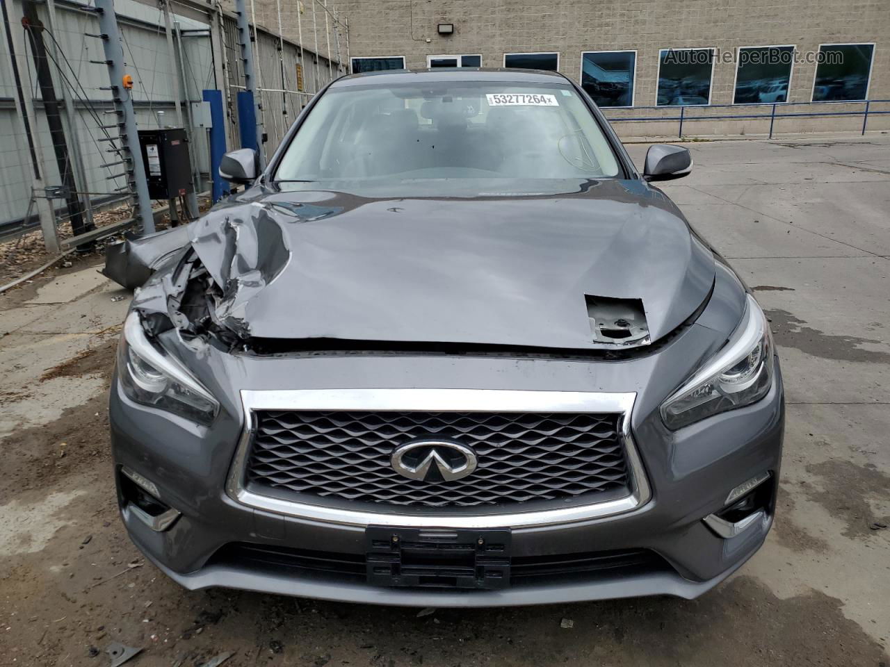 2018 Infiniti Q50 Luxe Gray vin: JN1EV7AR0JM442822