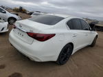 2018 Infiniti Q50 Luxe White vin: JN1EV7AR0JM443436