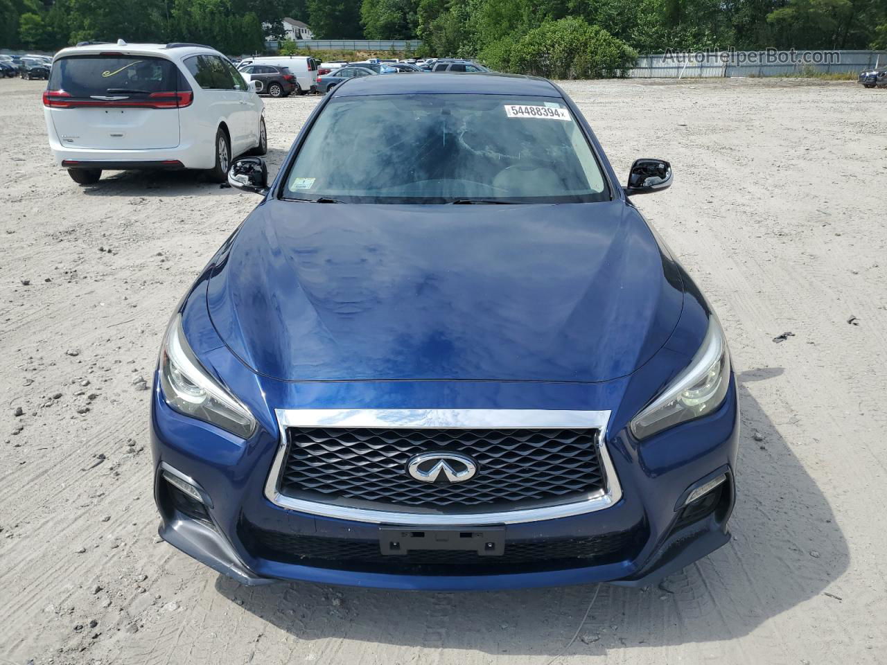 2018 Infiniti Q50 Luxe Blue vin: JN1EV7AR0JM445591