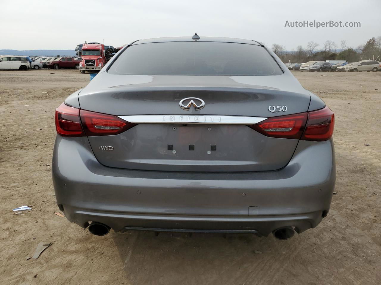 2019 Infiniti Q50 Luxe Gray vin: JN1EV7AR0KM552044