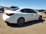 2019 Infiniti Q50 Luxe White vin: JN1EV7AR0KM552500