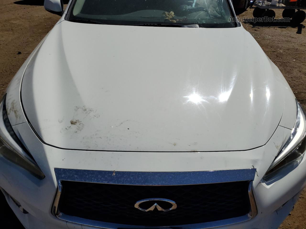 2019 Infiniti Q50 Luxe White vin: JN1EV7AR0KM552500