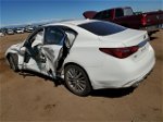 2019 Infiniti Q50 Luxe White vin: JN1EV7AR0KM552500