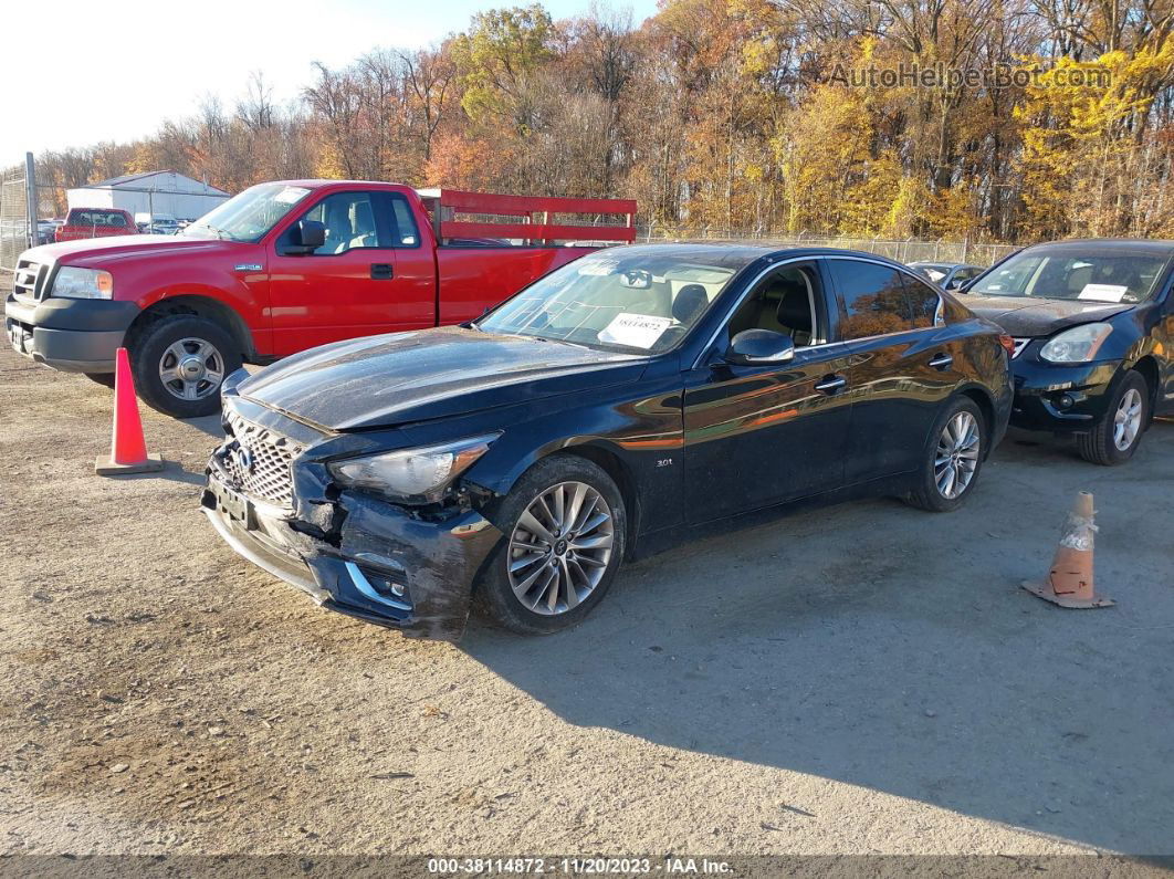 2019 Infiniti Q50 3.0t Luxe Black vin: JN1EV7AR0KM558927