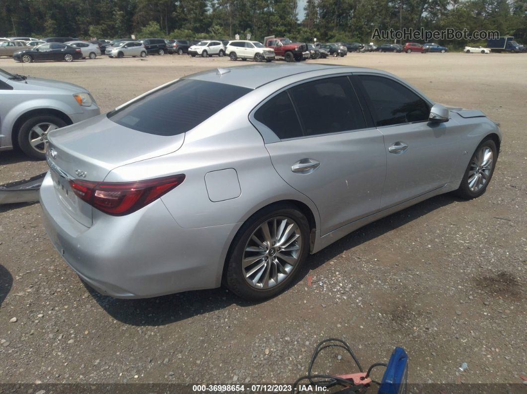 2019 Infiniti Q50 3.0t Luxe Silver vin: JN1EV7AR0KM559219