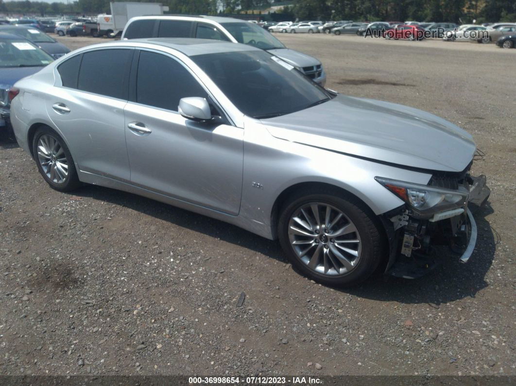 2019 Infiniti Q50 3.0t Luxe Silver vin: JN1EV7AR0KM559219