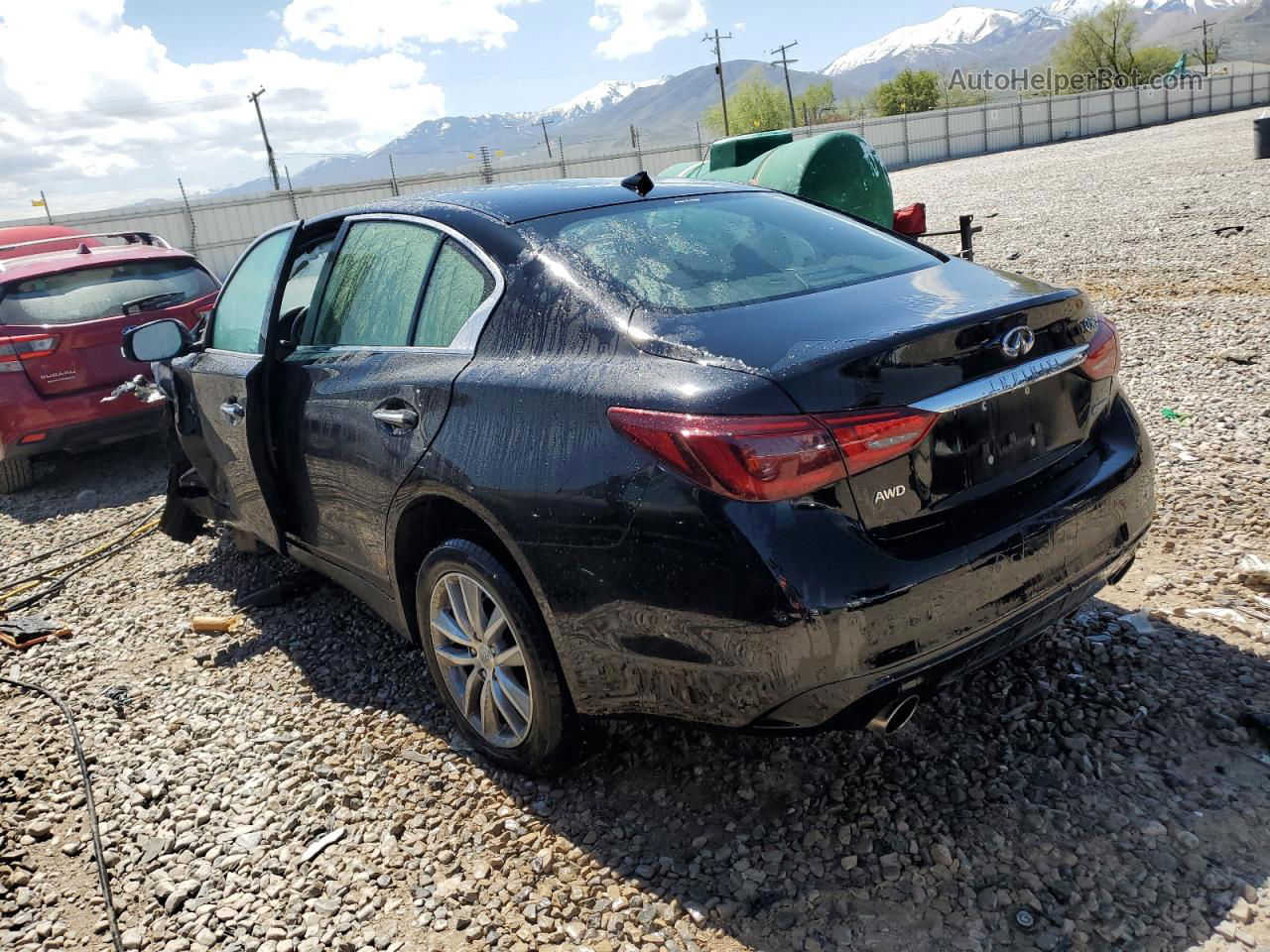 2019 Infiniti Q50 Luxe Black vin: JN1EV7AR0KM590938