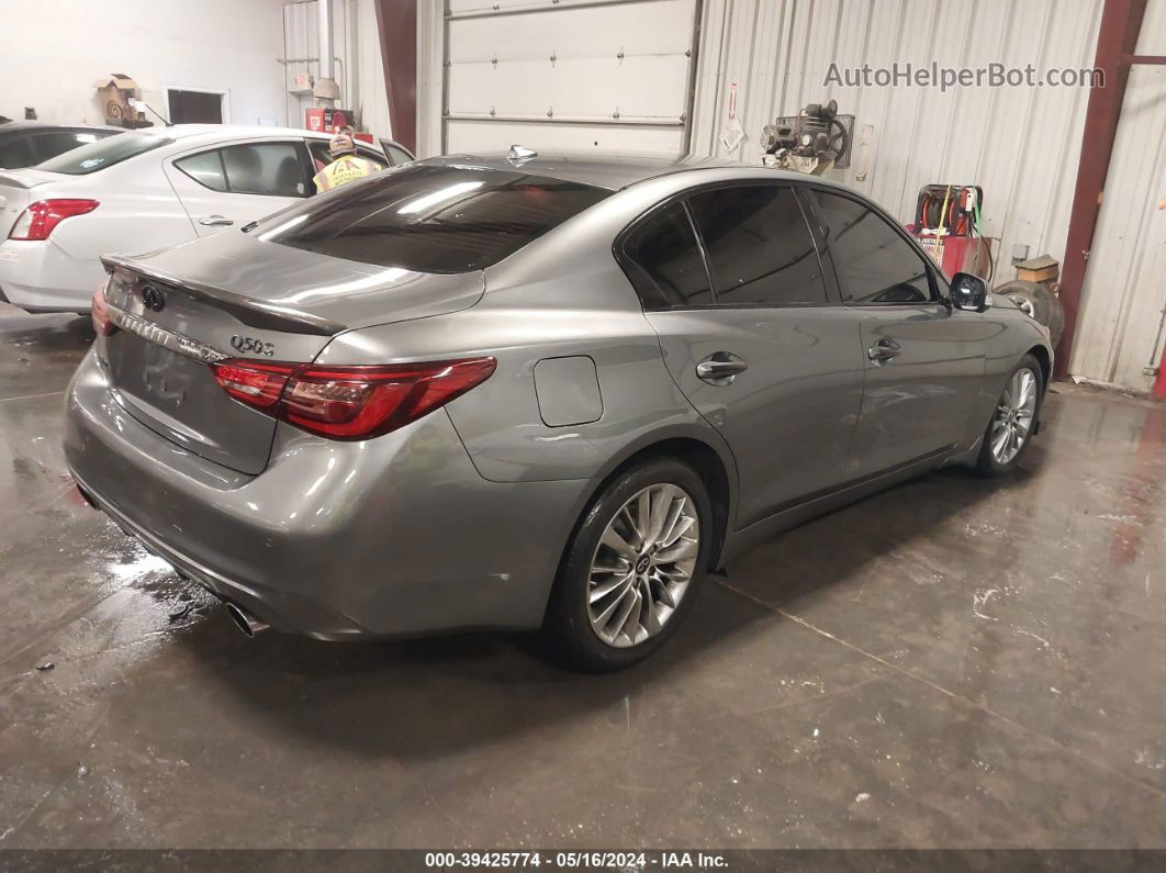 2019 Infiniti Q50 3.0t Signature Edition Gray vin: JN1EV7AR0KM591488